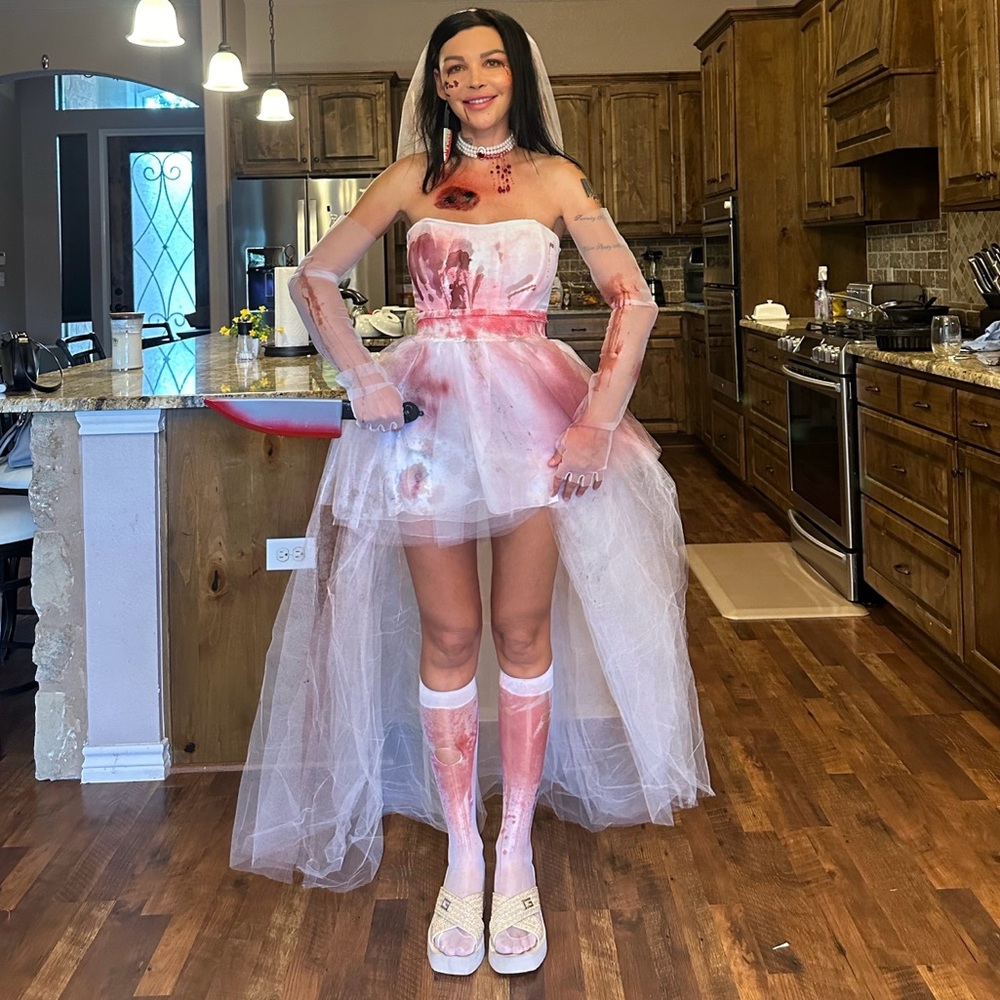 Bloody bride Halloween costume handmade